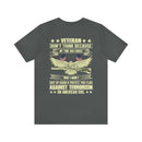 Unwavering Patriotism: Veteran Don't Think I Won't Suit Up Again Military Design T-Shirt Defending Our Flag Against Terrorism