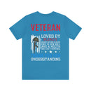 Veteran: Loved by Plenty, Hated by Many - Military Design T-Shirt with Heart, Fire, and Gratitude