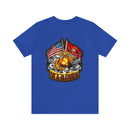 Semper Fi: Military T-Shirt with 'Double Flag Eagle U.S. MARINES' Design