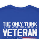 Grandpa and Veteran: Military Design T-Shirt Celebrating Love and Legacy