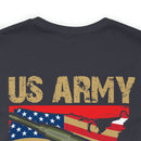 Proud US Army Veteran: Military Design T-Shirt Embodying Honor and Service