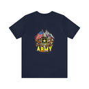 Patriotic Valor: Military T-Shirt with 'Double Flag Eagle U.S. ARMY' Design