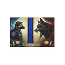 Bound by Honor: A Thin Line Against Evil  Metal Art Sign