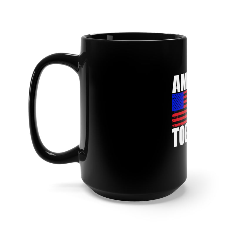 America Is a Tune 15oz Military Design Black Mug - Let's Sing It Together!