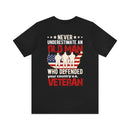 Unyielding Valor: U.S. Veteran Military Design T-Shirt - Never Underestimate an Old Man Who Defended Your Country