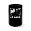 United States Air Force 15oz Military Design Black Mug: Embracing the Wings of Freedom