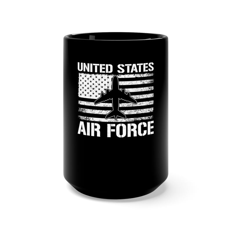 United States Air Force 15oz Military Design Black Mug: Embracing the Wings of Freedom