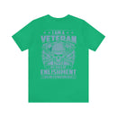 Eternal Oath: Military Design T-Shirt - 'I Am a Veteran - My Oath of Enlistment Has No Expiration Date