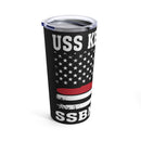 USS Kentucky SSBN 737: 20oz Military Design Tumbler - Black Background Edition