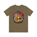 Semper Fi: Military T-Shirt with 'Double Flag Eagle U.S. MARINES' Design