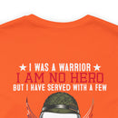 Warrior's Resolve: Military Design T-Shirt - 'I Was a Warrior, Not a Hero, But Served with a Few - Defeat is Not an Option, Quitting is Never an Option - Proud Veteran of the One Percent, Guardians of our Nation's Freedom