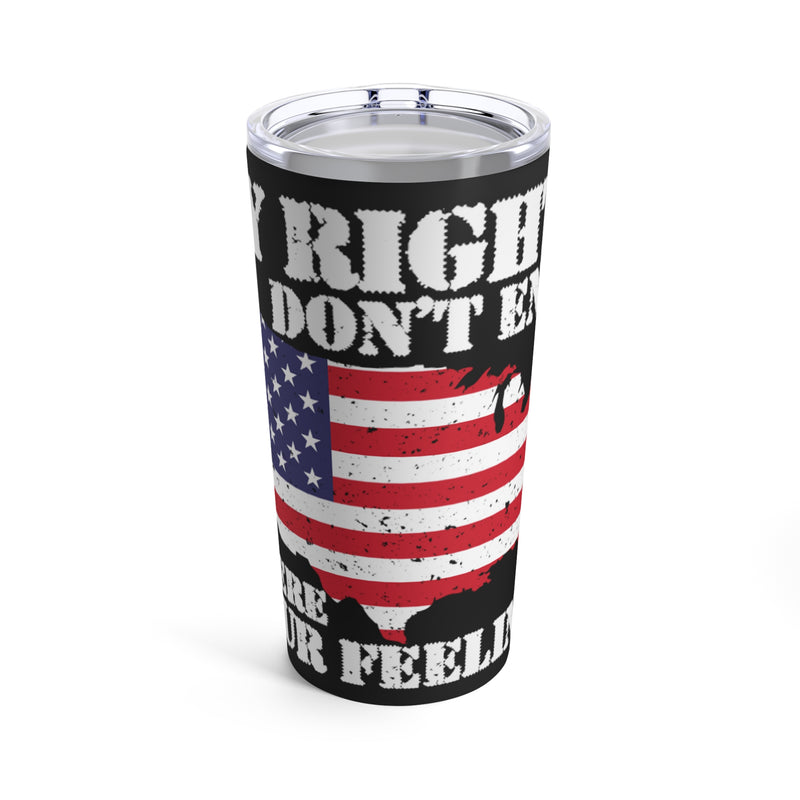 Defending Freedom: 20oz Military Design Tumbler for Advocates of Rights and Freedom
