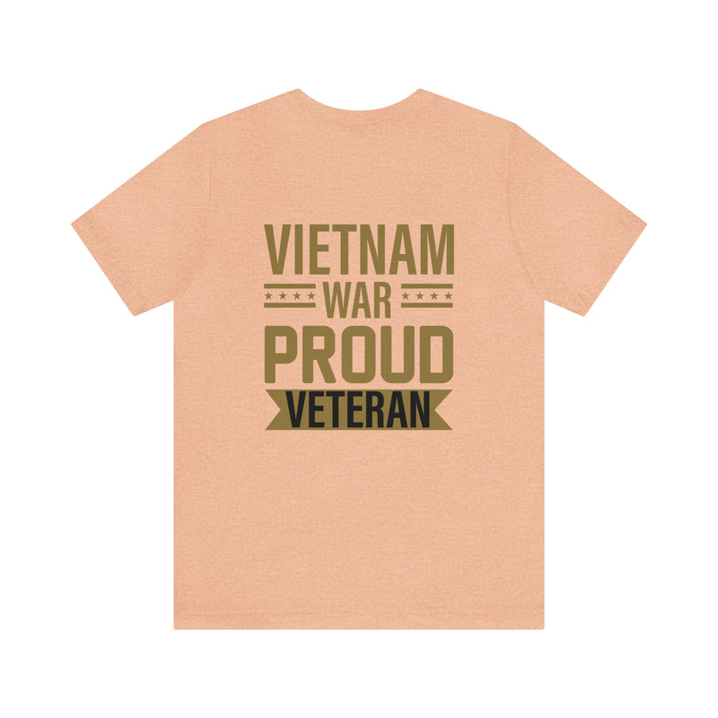 Proud Vietnam War Veteran: Military Design T-Shirt Commemorating Courage and Sacrifice