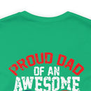 Pride and Patriotism: 'Proud Dad of an Awesome Soldier - US Army' Military Design T-Shirt