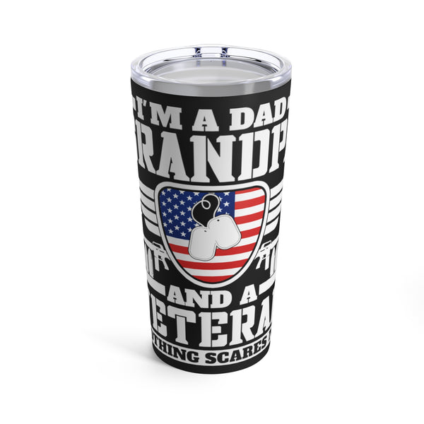 Unyielding Courage: Military Design Tumbler - 20oz