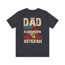 Proud Legacy: Dad, Grandpa, Vietnam Veteran - Military Design T-Shirt Celebrating Family and Service