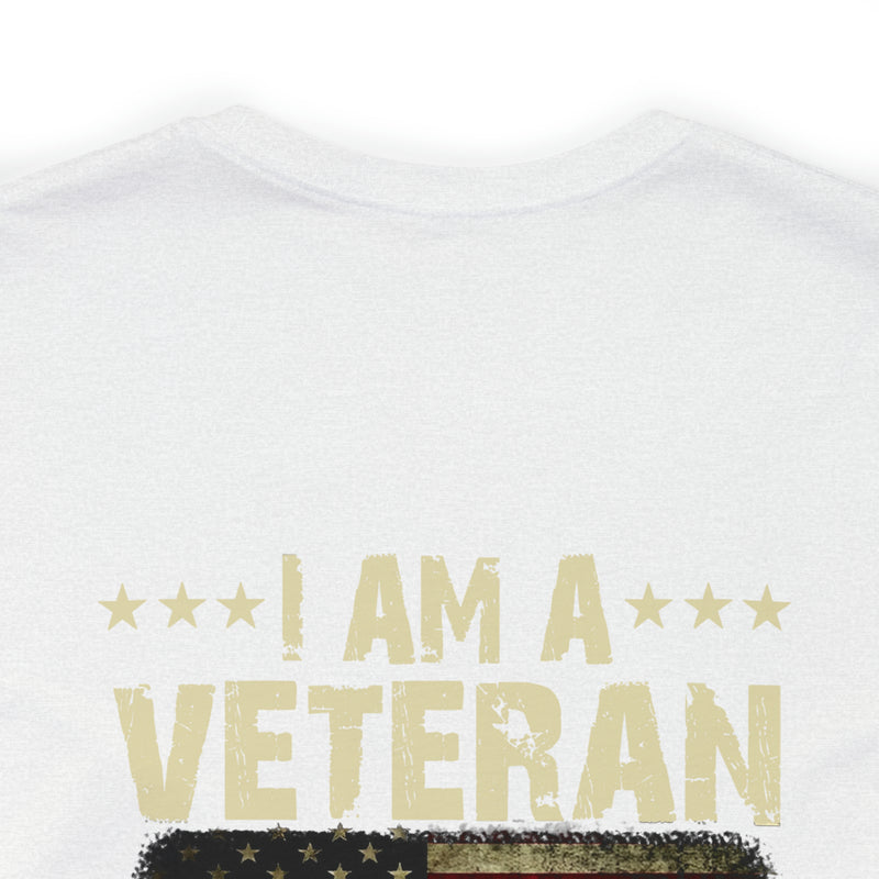 Unwavering Oath: I Am a Veteran - Military Design T-Shirt with Timeless Commitment