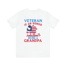 Honored Veteran, Priceless Grandpa: Military Design T-Shirt Celebrating Legacy