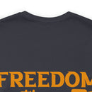 Patriotic Tribute: 'Freedom is Not Free, Thank a Veteran' Military Design T-Shirt