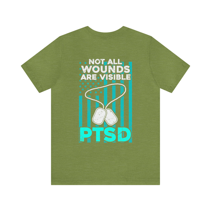 Not All Wounds Are Visible: PTSD T-Shirt T-Shirt Unveiling Hidden Battles