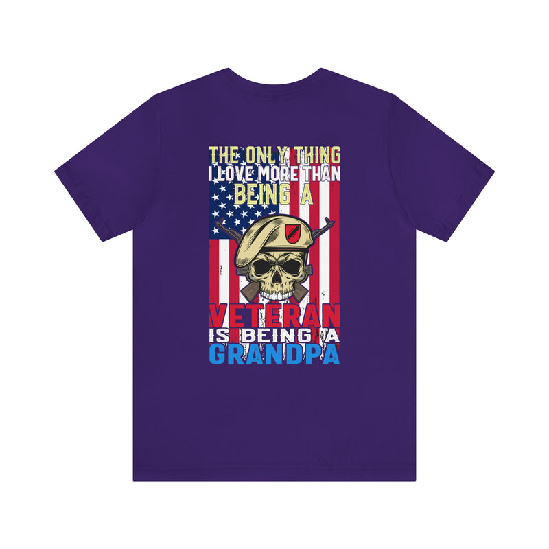 Veteran-Grandpa Pride: The Ultimate Military Design T-Shirt for Proud Grandfathers!