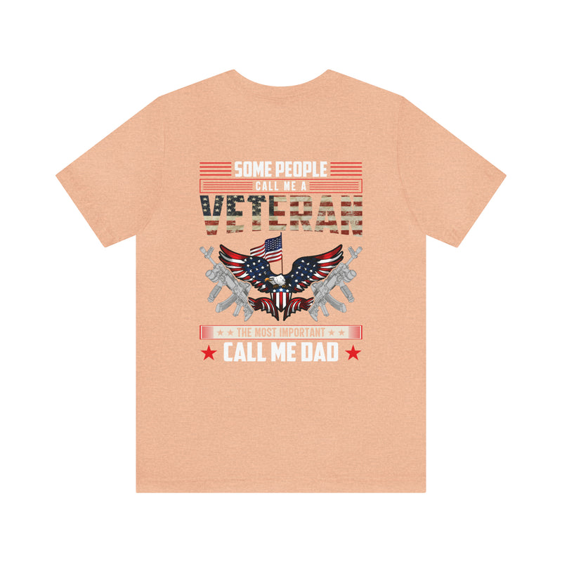 Dad: The Most Important Rank - Military Design T-Shirt