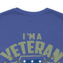 Timeless Commitment: Military Design T-Shirt - 'I'm a Veteran - My Oath of Enlistment Has No Expiration Date