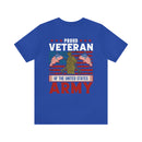PROUD VETERAN OF THE UNITED STATES ARMY" - Military Inspired Design Premium T-Shirt