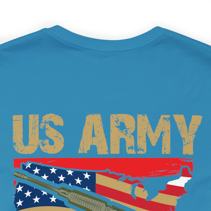 Proud US Army Veteran: Military Design T-Shirt Embodying Honor and Service