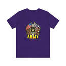 Patriotic Valor: Military T-Shirt with 'Double Flag Eagle U.S. ARMY' Design