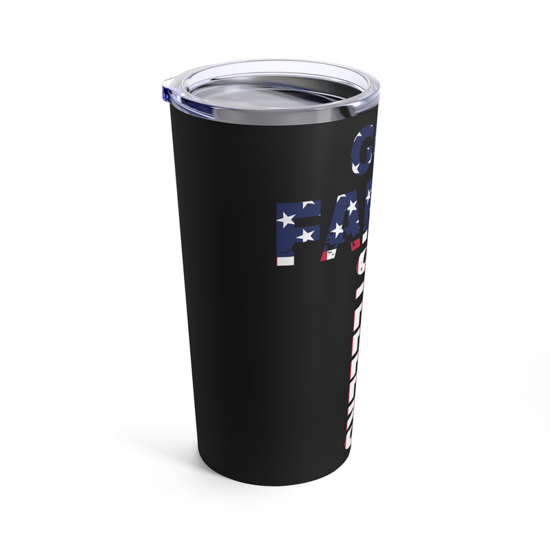 God, Family, Steelers - 20oz Military Design Tumbler: Show Your Proud Allegiance