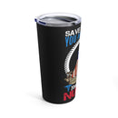 Life Saver: 20oz Black Military Design Tumbler - Honoring Nurses and Veterans