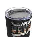 Inspiring Valor: 20oz Military Design Tumbler - American Veteran - Walking Beside Heroes with Honorable Pride!