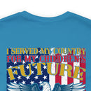 Proud Veteran Grandpa Military Design T-Shirt - 'Protecting Our Children's Future and Defending the Rights of Our Grandchildren'