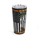 Love and Duty: 20oz Black Military Tumbler - 'We Fought Because We Loved - U.S. Veteran