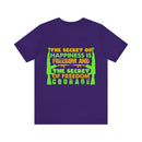 The Secret of Happiness: Military Design T-Shirt - Freedom and Courage Unite
