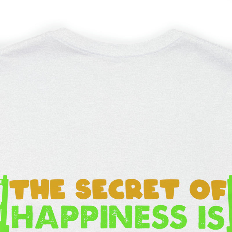 The Secret of Happiness: Military Design T-Shirt - Freedom and Courage Unite