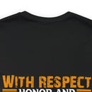 Respect, Honor & Gratitude: Thank You, Veterans" Military Design T-Shirt