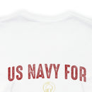 Maternal Navy Pride: 'Proud US Navy Mom' Military Design T-Shirt