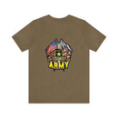 Patriotic Valor: Military T-Shirt with 'Double Flag Eagle U.S. ARMY' Design