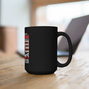 Proud Daughter of a Veteran: 15oz Black Military Design Mug - 'Honoring a Legacy, Cherishing the Bond'