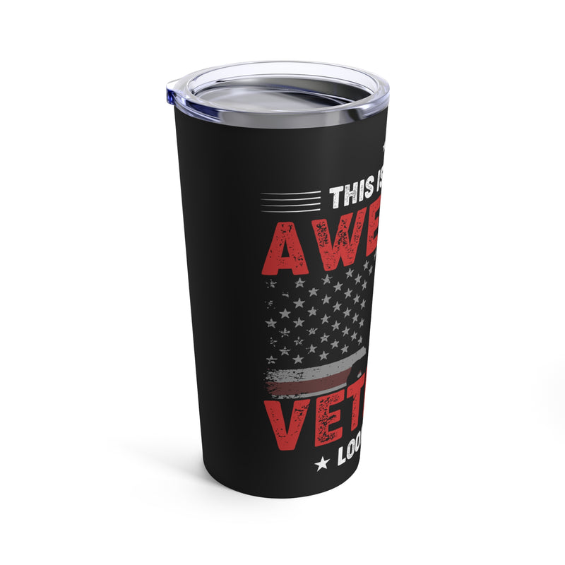 Definition of Awesome: 20oz Military Design Tumbler, Representing an Exceptional Veteran