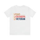 Dad, Grandpa, Veteran: Military Design T-Shirt Celebrating Family Heroes!
