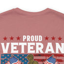 PROUD VETERAN OF THE UNITED STATES ARMY" - Military Inspired Design Premium T-Shirt