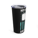 Invisible Battles Unveiled: 20oz Tumbler Raises PTSD Awareness on a Black Canvas