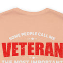 Mom: The Greatest Title, Veteran: The Noble Service - Military Design T-Shirt