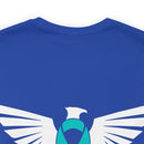 Spreading Wings of Awareness: PTSD Awareness Eagle Design Cotton T-Shirt