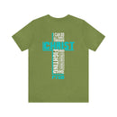 Soft cotton and quality print With Christ Fighting PTSD Awareness T-Shirt