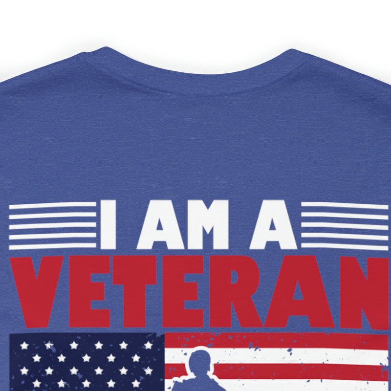 Defending Freedom: Military Design T-Shirt - 'I Am a Veteran - I Served So You Could Take a Knee