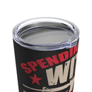 Soldier's Inspiration: 20oz Black Military Design Tumbler - Honor and Inspire with America's Heroes